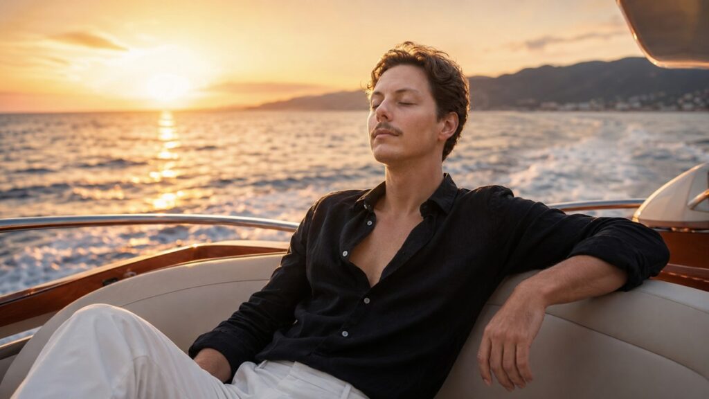 Luxury Yacht Golden Hour AI Prompt
