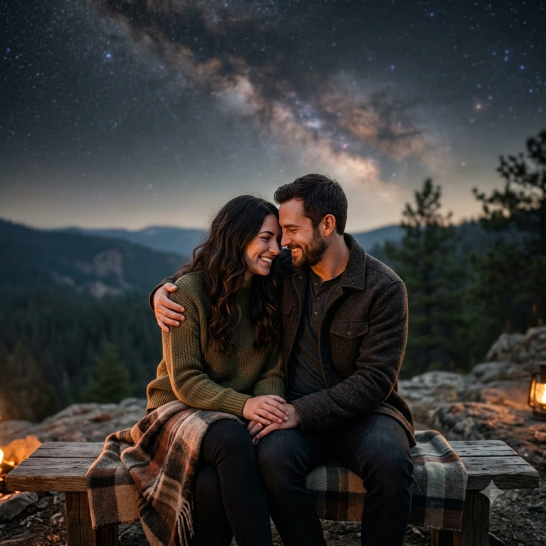 Starry Night Sky Portrait