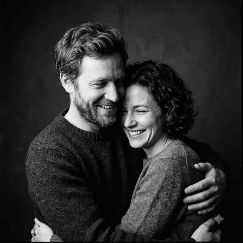 Black-and-White Editorial Portrait