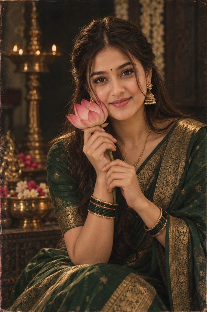 3. Traditional Lotus Portrait