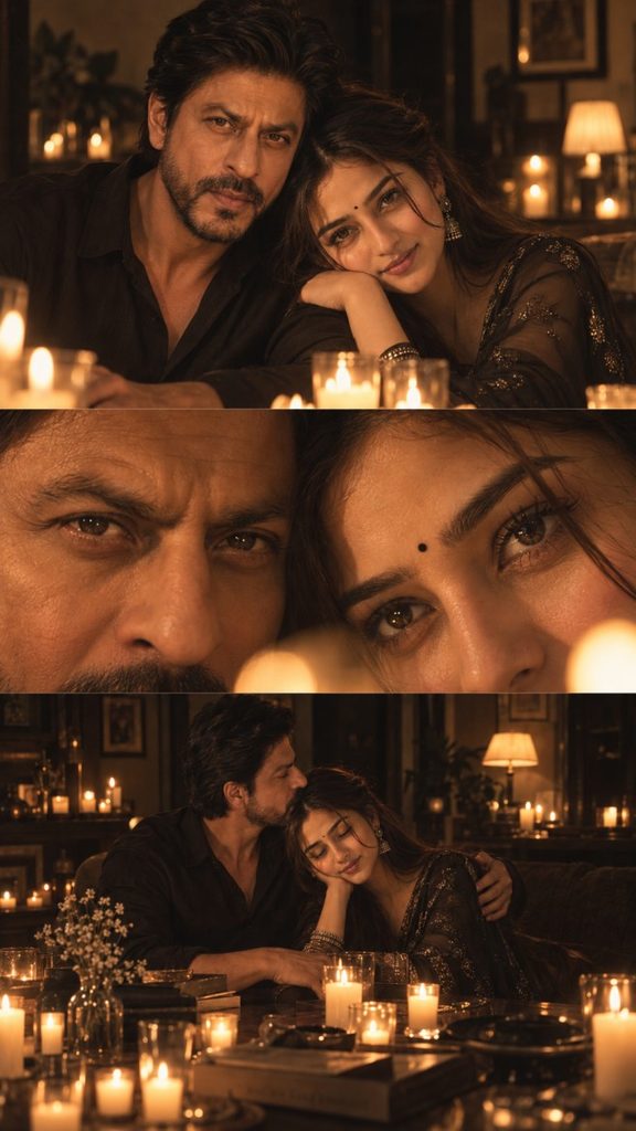 2. Romantic Candlelight Couple Collage