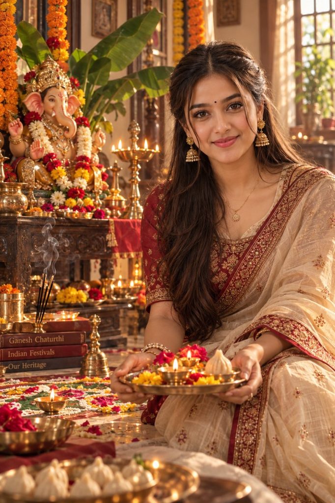 4. Ganesh Chaturthi Home Celebration