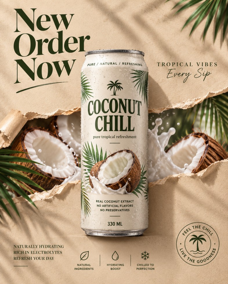 The Full AI Beverage Poster Prompt